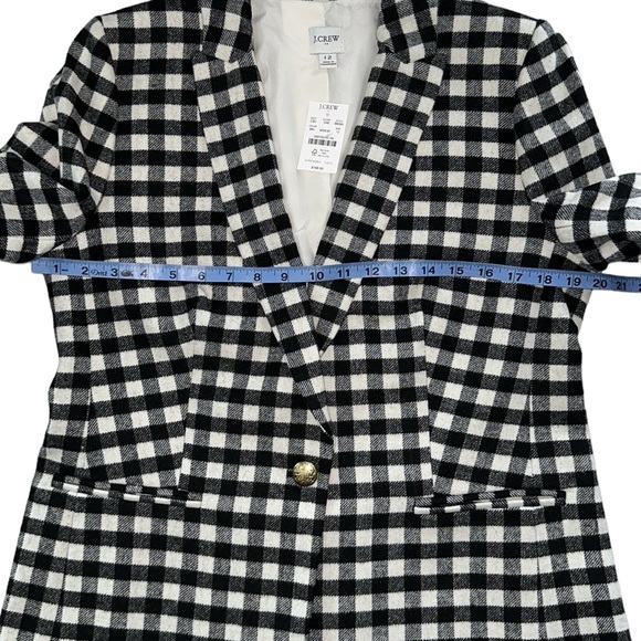J.Crew Flannel Gingham Blazer - Picture 7 of 9